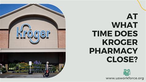 the cash price. . What time does kroger pharmacy open
